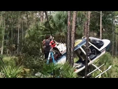 Bell 206 Crash Stuck in Trees-How To Remove the Wreck