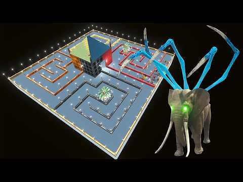ESCAPE FROM ALIEN ELEPHANT - Animal Revolt Battle Simulator - ARBS