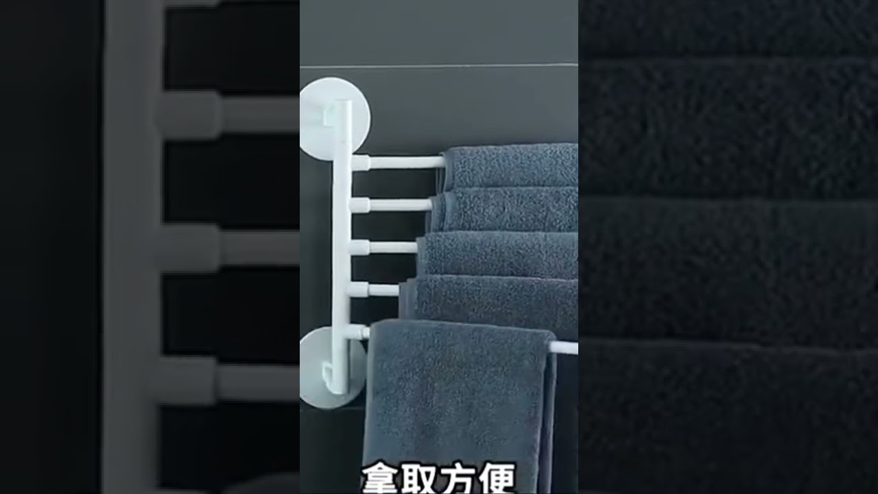 Wall Mount Punch Free Adhesive Bathroom Towel Holder Hanger Shelf Rack Cabinet Organizer Door Hangin