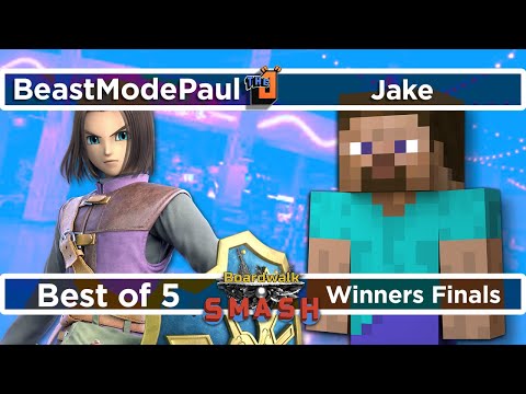 Winners Finals BeastModePaul (Hero) vs Jake (Steve) - Boardwalk Smash #30 - SSBU
