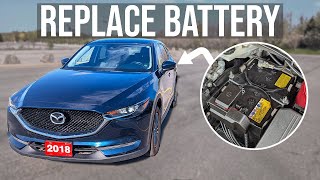How to [EASILY] Replace the Battery - Mazda CX-5 (2017-2021)