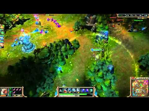 NinFang - Rengar vs Caitlyn and Lulu - bot «Godmode» [NO SOUND!]