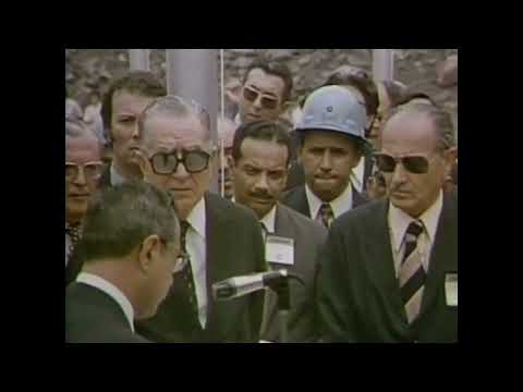 O Presidente Médici inaugura a Usina Hidrelétrica de Ilha Solteira – São Paulo (1974). 🇧🇷