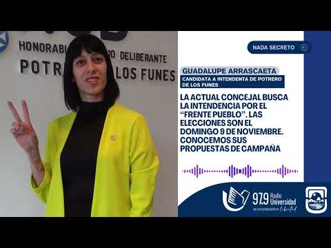 Guadalupe Arrascaeta, candidata a intendenta de Potrero de los Funes