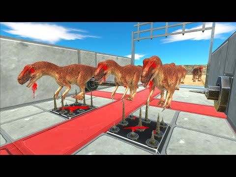 Dinosaur Run To eat Pig #4 - Animal Revolt Battle Simulator