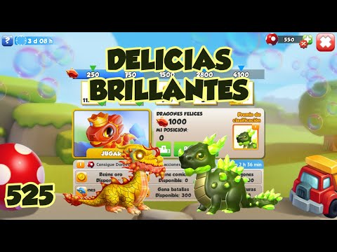 Delicias Brillantes y Dragón Brillo de Gema ⭐Dragon Mania Legends 525