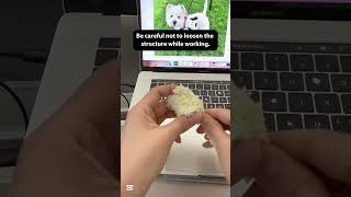 FuzzyTwist Easy pipe cleaner craft, creating dog head in detail