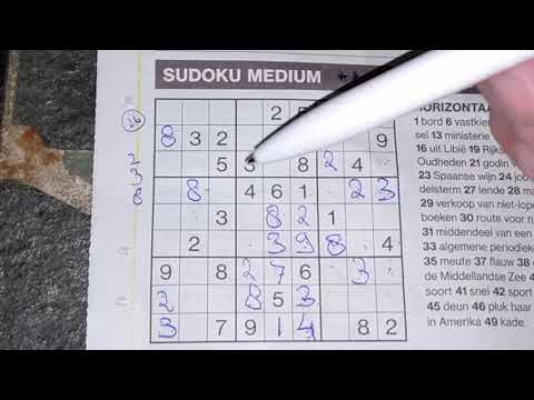 Only one regular Medium Sudoku today. (#1101) Medium Sudoku puzzle. 07-06-2020