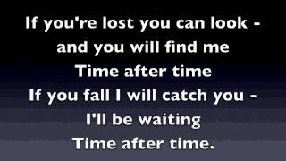Time After Time - Eva Cassidy (Karaoke Video)