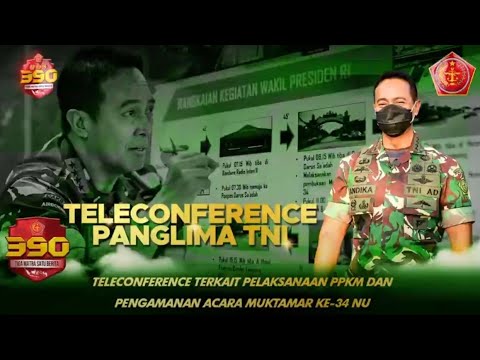Teleconference Terkait Pelaksanaan PPKM & Pengamanan Acara Muktamar ke-34 NU