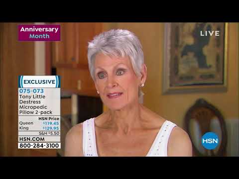 Tony Little DeStress Micropedic Pillow 2pack w/2 Pillowc...