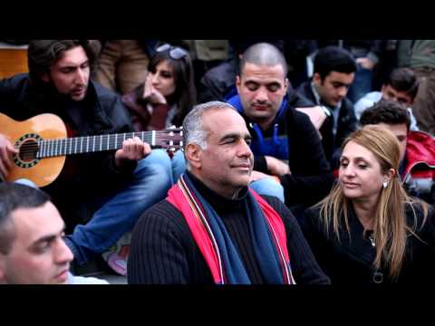 Raffi Hovannisian, Freedom Square, Yerevan- Armenia. 2013. By: Joseph Zakarian