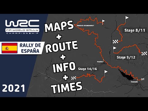 WRC RallyRACC - Rally de España 2021 : Maps : Route : Stage Info : Times