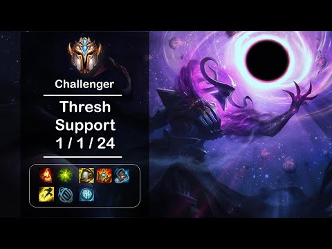 [LOL] Challenger Thresh Support (1/1/24) Ep.53