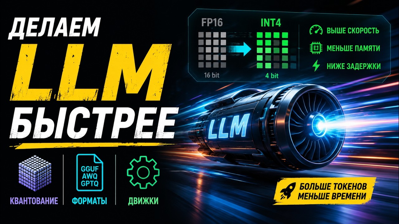 Делаем LLM быстрее — квантование, форматы и движки