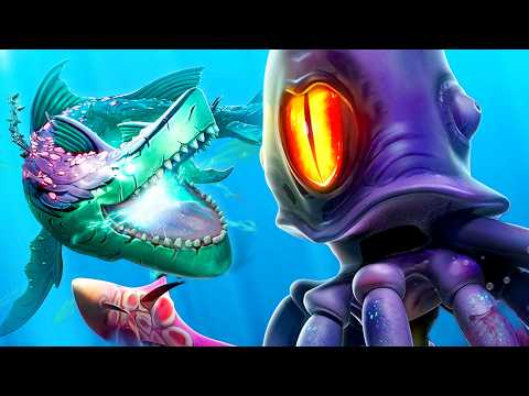 Undersharker vs Giant Squid Boss - Hungry Shark World