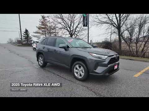 2025 Toyota RAV4 XLE AWD in Gray for sale at Aurora Toyota in Aurora, ON