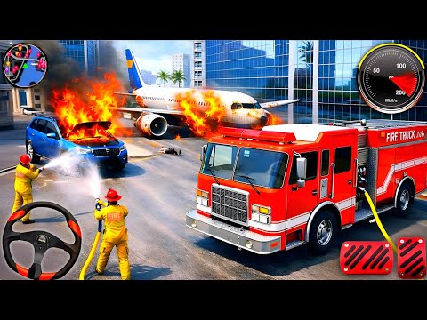 Fire Truck City Rescue Simulator 3D - 911 US Emergency Ambulance Driving - Android Gameplay 