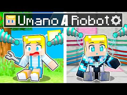 Da UMANO A ROBOT Su Minecraft ITA!!