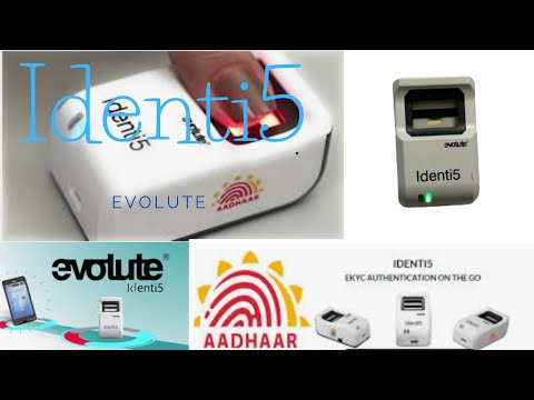 Evolute Identi5 - Aadhar Biometric Fingerprint Scanner