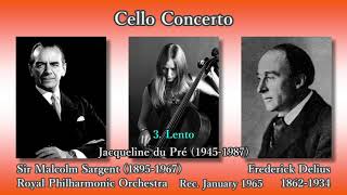Download lagu Delius: Cello Concerto, du Pré & Sargent (1965) ディーリアス チェロ協奏曲 デュ・プレ mp3