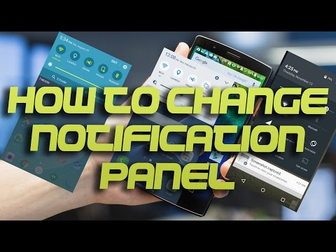 How to change status bar and notification panel