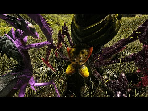 Ark: Survival Evolved - Mutated Mantis Army vs Broodmother