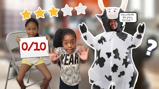 Letting My Kids Rate My Outrageously Funny Halloween Costumes | 🎃 😄 Hilarious Costume Reactions