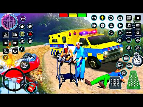 Ambulance Van Emergency Driving 2025 - Helicopter Rescue Flight Simulator - Android GamePlay