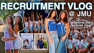 THE REALITY OF SORORITY RUSH… 🌟🩵 jmu recruitment vlog