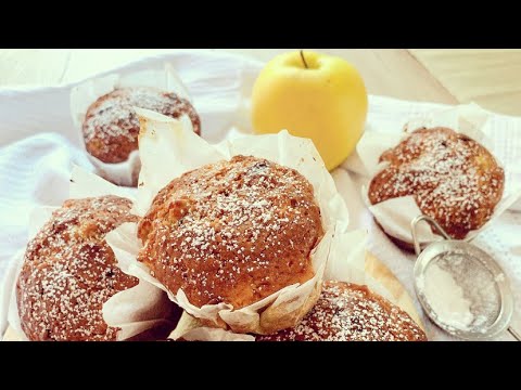 MUFFIN CON MELA E YOGURT GRECO 🍏