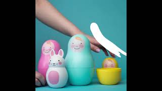 Nesting Babies are Russian Doll inspired toys safe for Babies and Toddlrs