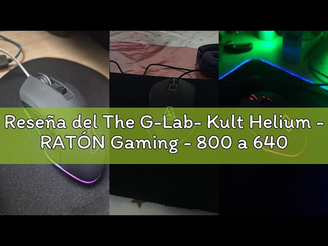 Vídeo relacionado con The G-Lab Kult Helium WL - Ratón Gaming Inalámbrico Negro 6400 dpi