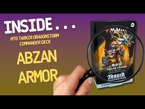 Magic The Gathering Tarkir Dragonstorm Commander Deck Abzan Armor | Inside with João Ricardo Ep812