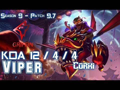 GRF Viper CORKI vs TWISTED FATE Mid - Patch 9.7 KR Ranked