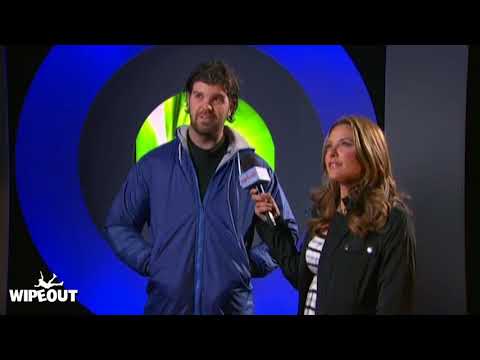 Man wolf gets blasted by the water cannons 🐺 | Total Wipeout | Clip