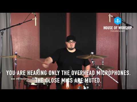 Church Tech Tip Tuesday - How to place spaced pair drum overhead microphones
