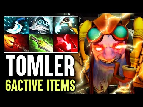 TOMLER LIGHTNING HANDS TINKER - 6 Active Items New Tinker God On EU SERVER Dota 2
