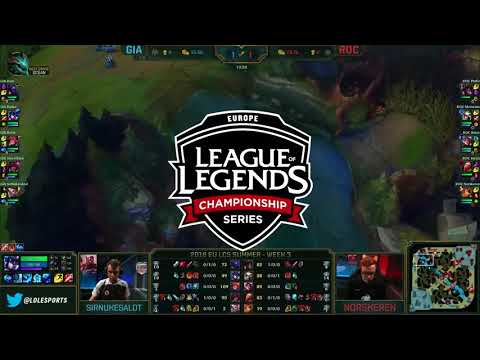 Giants Gaming vs Roccat FULL GAME   EU LCS Summer 2018 Week 3 Day 1   GIA vs ROC