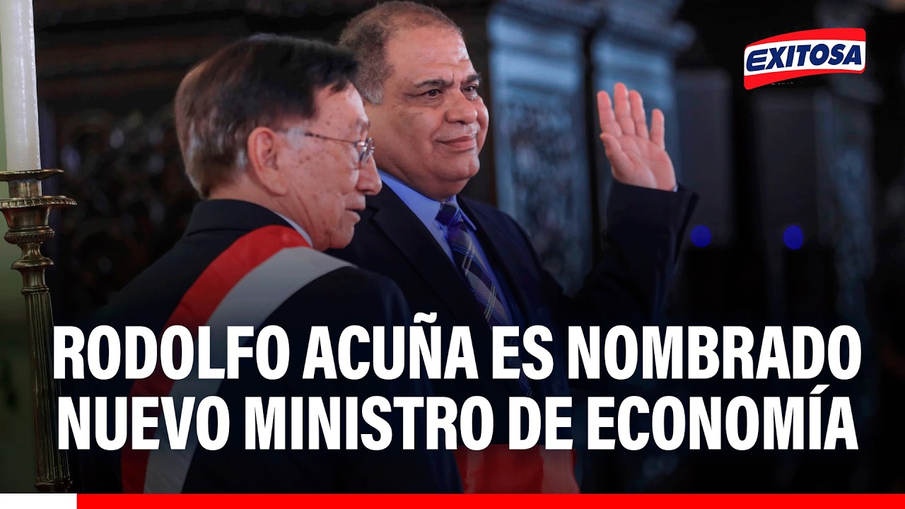 🔴🔵 Rodolfo Acuña es nombrado nuevo ministro de Economía