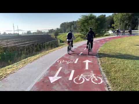 Novi prometni znaki za izboljšano varnost kolesarjev na obvoznici KK in NEK