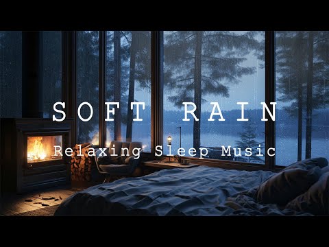 Beautiful Piano Music - Create a Cozy Haven Rain Sounds on Window - Rain Sounds For Sleeping