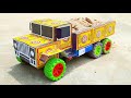 How To Make Matchbox Lorry Truck At Home Easy Diy DC Motor Truck M35