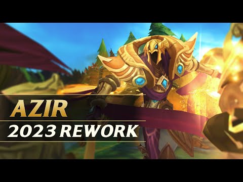 AZIR REWORK 2023 Gameplay Spotlight Guide - League of Legends