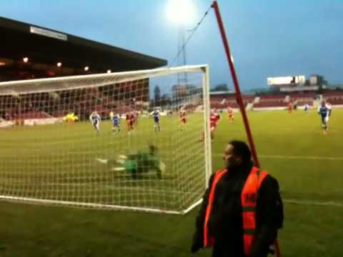 Billy Paynter penalty. Swindon vs. Gillingham