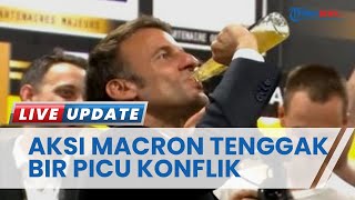 Presiden Prancis Macron Tenggak Bir dengan Tim Rugby, Picu Konflik Politik & Tuduhan Maskulinitas