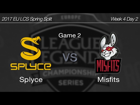 [ Splyce vs Misfits ] Game 2 - 2017 EU LCS Spring Week 4 Day 2 170211
