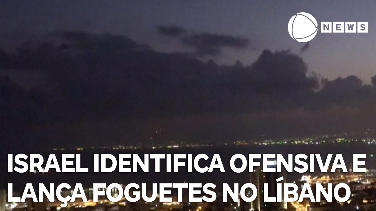 Israel identifica ofensiva e lança foguetes no sul do Líbano