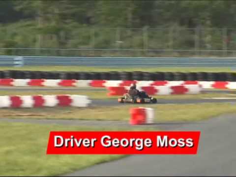 Rotax DD2 CRG Dark Rider Shifter Kart test with George Moss at  F1 NJMP