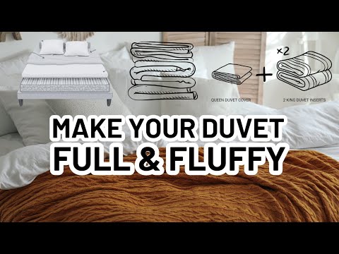 HOW TO MAKE YOUR DUVET LOOK FLUFFY - Home Decorating Tips